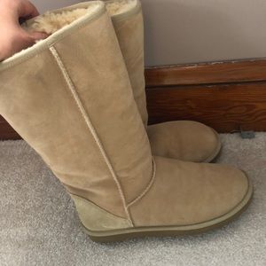 Tall Sand Ugg Boots